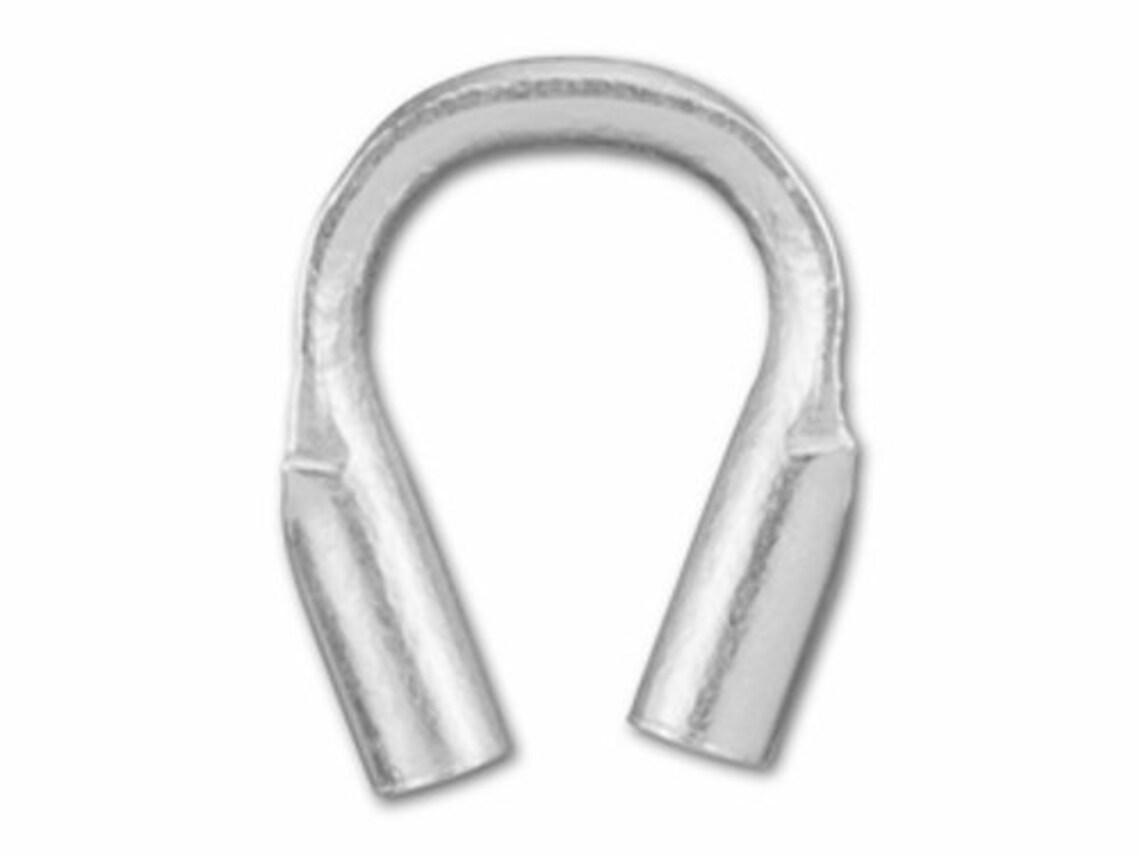 Sterling Silver Wire Guards. Sterling Silver Cable Thimble. Etsy