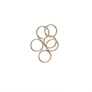 10pc, 10mm, 18ga, 14kt Gold Open Jump Rings, Thick Open Jump Rings, Gold Filled Split Rings, Jewelry Repair and Design, Gold Filled Findings