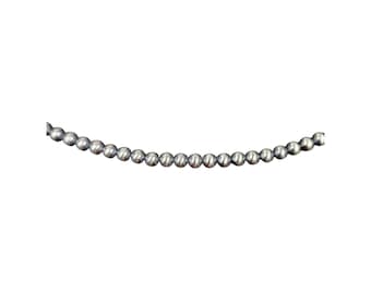 300pc - Navajo Style Pearls, 3mm .925 Sterling Silver Round Smooth Beads, Vintage Silver Beads, Navajo Sterling Silver Beads, Wholesale