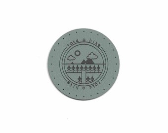 2 Inch Round Patch - Faux Leather Patches