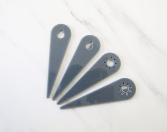 Acrylic Plant Signs - Sun & Water Indicators