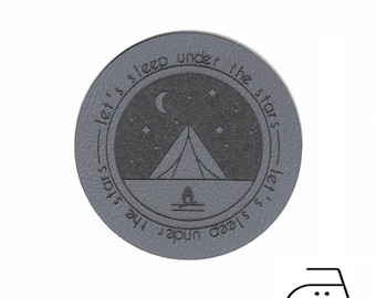 Iron On - Faux Leather Patch - 2 Inch Round