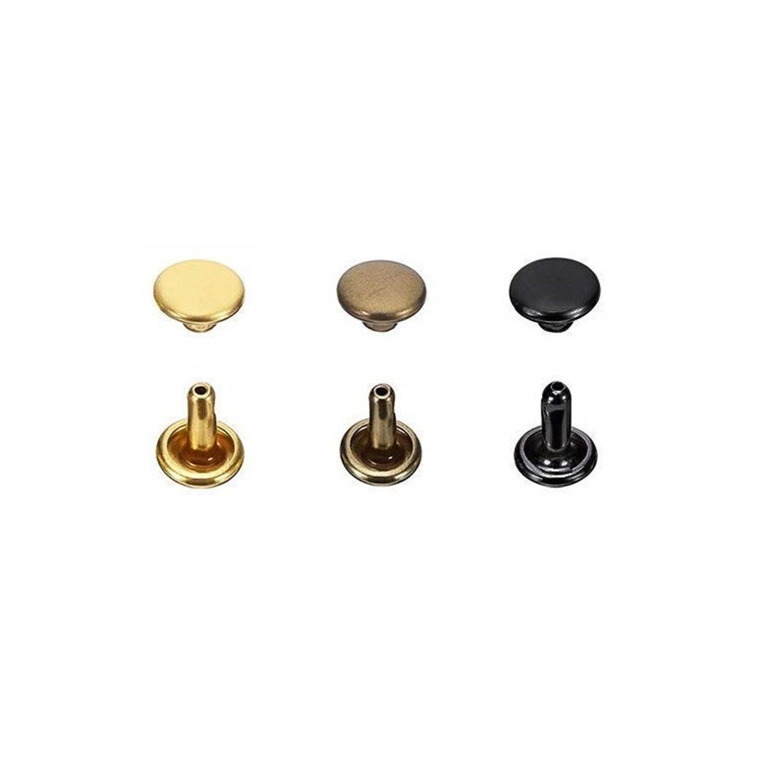 Snap Rivetsflat Rivets 6mm Snap Rivets, DIY Leather Accessories (8mm Length) - Etsy