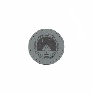 Toppa rotonda da 2 pollici - Toppa in finta pelle