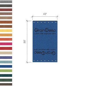 Parche personalizado de imitación de ante - Parches personalizados (1,5 x 2,5)