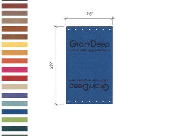 Faux Suede Custom Patch - Custom Patches (1.5 x 2.5)