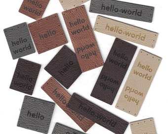 hello set - assorted set of tags
