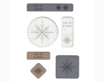 snowflake - assorted set of tags