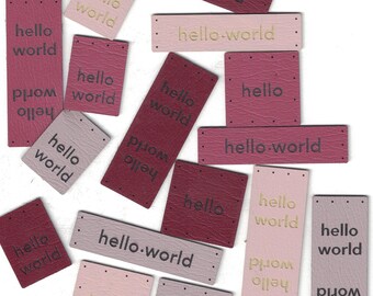 hello set - assorted set of tags