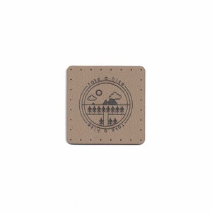 1.75 Inch Square Patches - Faux Leather Patches