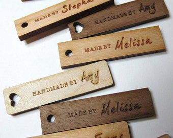 50 - .5 x 2 Handmade Wood Tags - Knitting Tags - Wood Tags