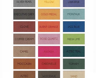 Custom Faux Suede Knitting Tags – Personalized Clothing Labels (2 x 2)