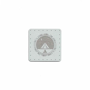 1.75 Inch Square Patches - Faux Leather Patches