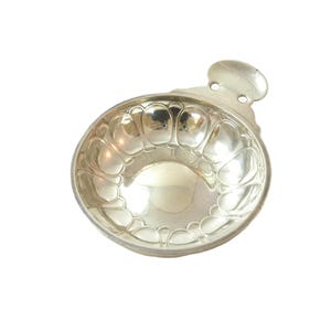 French Sterling Silver Tastevin by Puiforcat, Tasting Cup for Wine, French Wine Tasting Silverware ,Gift for Wine Lovers, 4 1/2&quot; W, 81 Grams