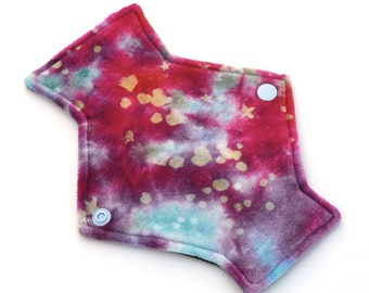 7.5" Pantyliner Organic Bamboo Velour backed with premium WindPro Fleece Cloth Menstrual Pad, Mama Cloth, Cloth Pad, Reusable Pad