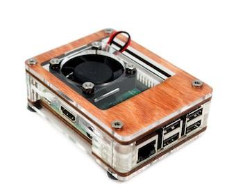 C4Labs Zebra Bagel with Fan for Raspberry Pi 4B, 3B+, 3, 2 and B+ - Color Options