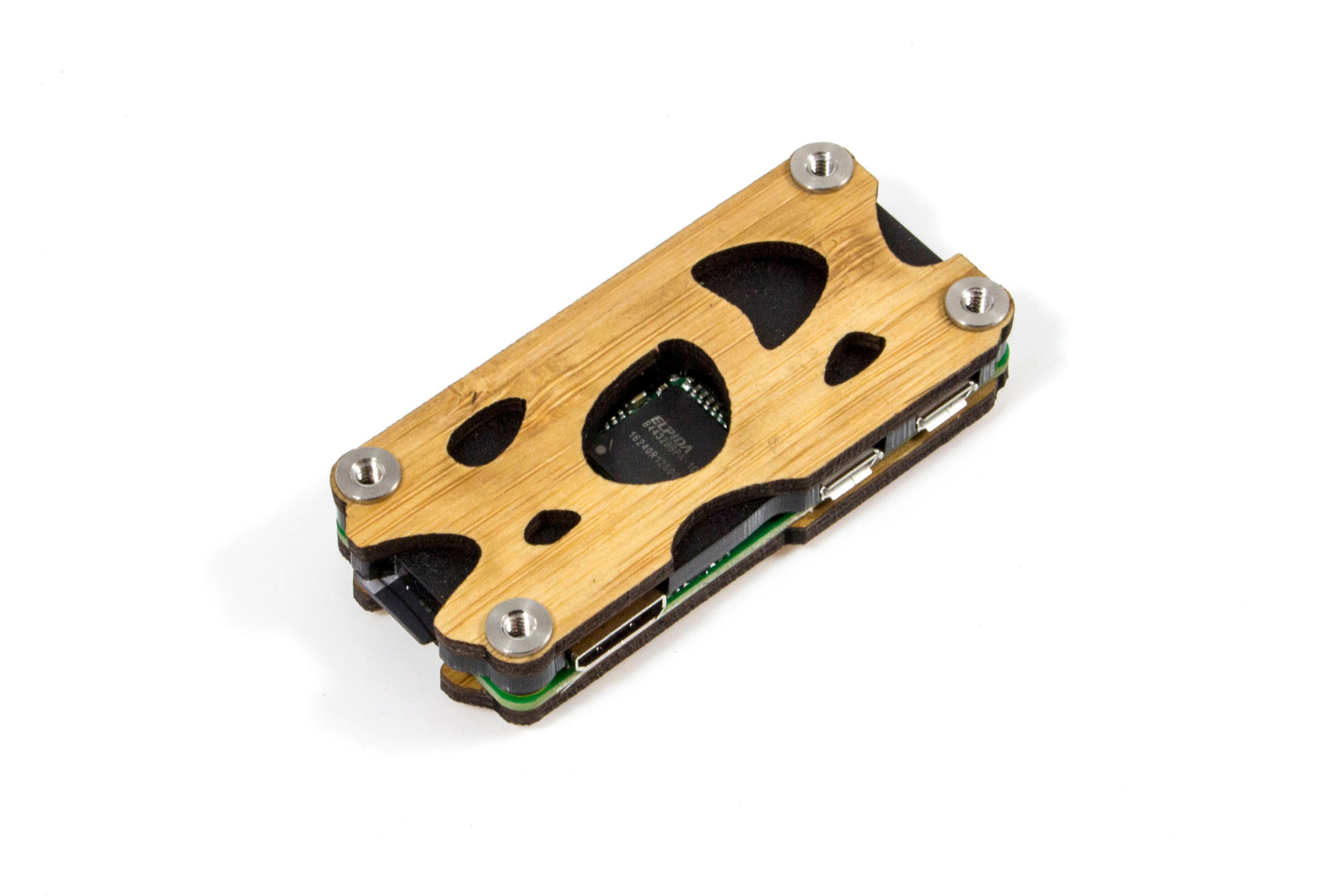 C4Labs ZRZ-1S Wood Clear Case For Raspberry Pi Zero - Perfect For Jumbospot/ZumSpot MMDVM Projects