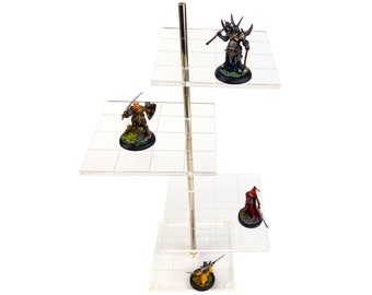 3D Combat Risers | Quick Change Height Feature | Multiple Platforms | Flyer Flight Stand | DND