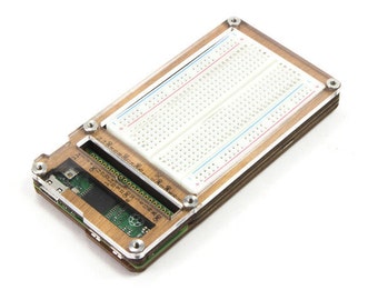 Zebra Zero Breadboard Plus for Raspberry Pi Zero & Zero Wireless - Wood