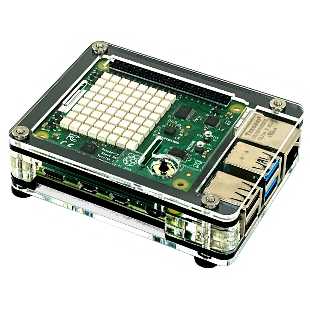 Zebra Rasberry Pi C4labs Zebra Sense Hat Case Kit-for the Raspberry Pi 3B+ or 4B and ...