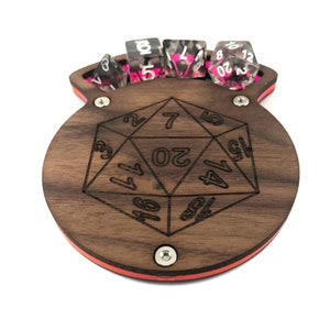The Original Solid Walnut Top Dice Coasters in 4 styles and 5 Colors image 7