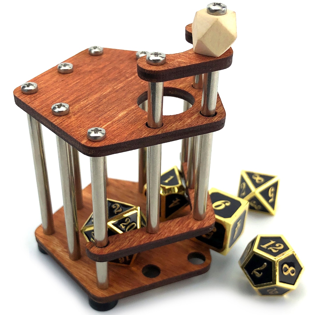 Dnd Dice Jail Metal Bars Cage for Bad Dice Prison Fits Full Set of Dice