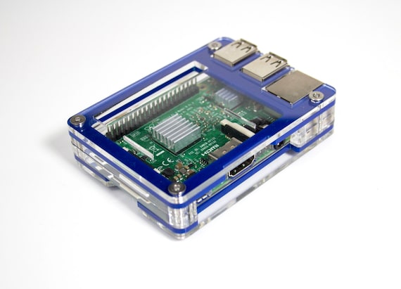 3 Zebra Wood Case - for Raspberry Pi 3B+ with power supply Pi 2 and Pi B+