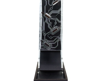 Tall Hi -Tech Laser Etched Dice Tower