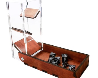 C4Labs DrawBridge Dice Tower–Classic~Color Options | DnD Dice Tower | DnD Dice Tray | DnD | DnD Accessories | DnD Gift |Dungeons and Dragons
