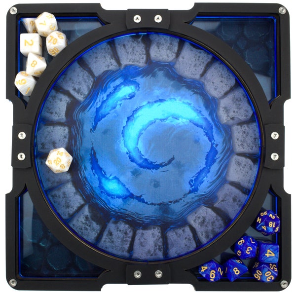 C4Labs 10″ x 10″ Party Dice Tray – Printed Enchanted Well
