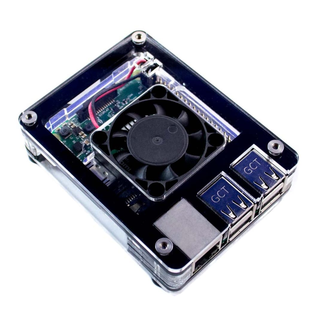Zebra Rasberry Pi Zebra Classic Interior Fan Case – Raspberry Pi 3 B+, Pi 3B, 2B, and B+ ...