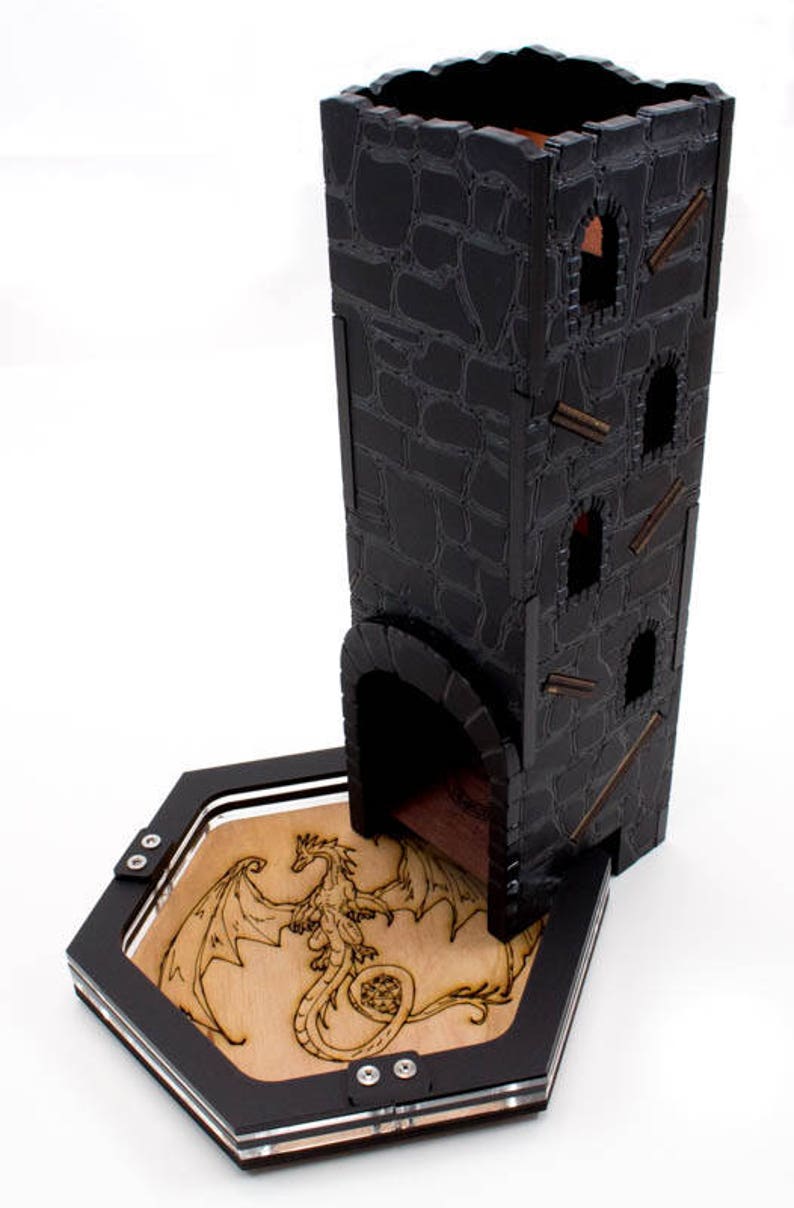 Dragon Stone Dice Tower Etsy