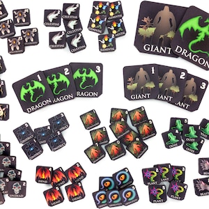 D&D Monster Tokens | 78 Tokens | Full Color | 1/8” Wood | TTRPGs, RPGs, Pathfinder, DnD