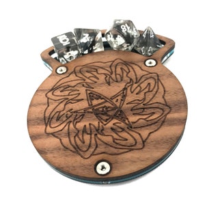The Original Solid Walnut Top Dice Coasters in 4 styles and 5 Colors image 9