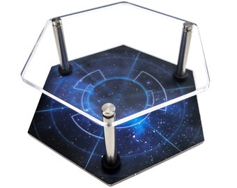 Stands de flotte | 6 pièces 93 mm | Pieds en acier et pieds en caoutchouc | Compatible avec Twilight Imperium 4, Codex, Eclipse : 2nd Dawn pour la Galaxie, TI4