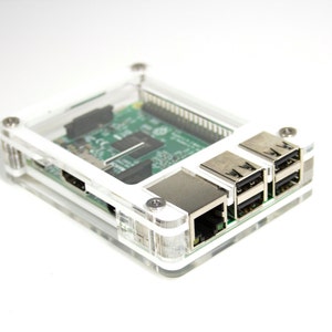 C4Labs Zebra Case for Raspberry Pi 3B+, 3, 2 and B+ With Power Cord & Fan Option - Arctic White