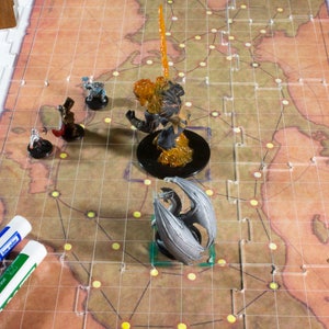 Azulejos de batalha de acrílico transparente, ótimos para jogos de D&D e RPG