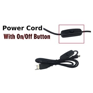 C4labs INVASION for Raspberry Pi 3B +, Pi 3B, Pi 2 and B+ Power Cord ...