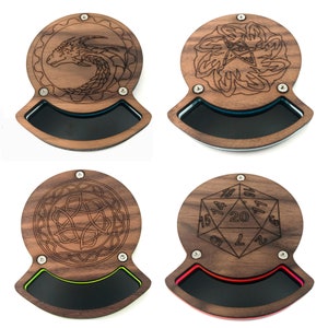 The Original Solid Walnut Top Dice Coasters in 4 styles and 5 Colors image 3