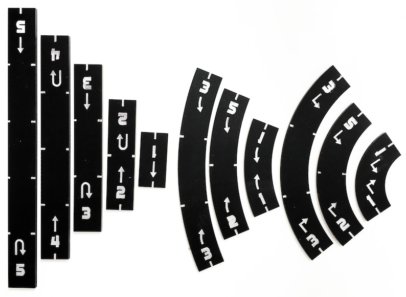 Maneuver Template for Xwing Miniatures Game Etsy