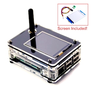 Zebra Case for ZUMspot / Jumbospot & Pi4, Pi3B+ |  Includes 2.4″ Enhanced Nextion Screen (ZRPi-1NSX)