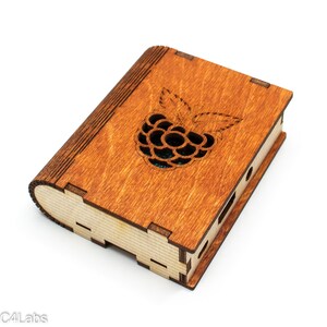 PiBerry Book Case for Raspberry Pi 3B, 3, Pi2 & B Gunstock Berry image 2