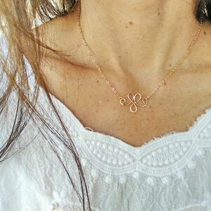 Ethnic Necklaces for Women, Gold Filled Necklace Dainty, Unique Necklace, Wire Wrapped Necklace, Christmas Necklace Gift,