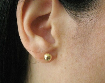 Gold Ball Stud Earrings, Dainty Earrings, Ball Earrings, Gold Ball Stud Earrings, Tiny Stud Earrings, Delicate Earrings, Ball Earring Post,