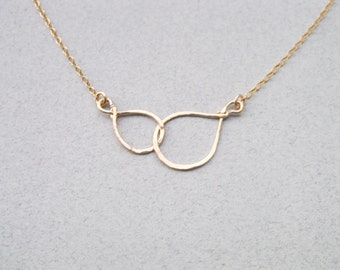 Jewelry Sets for Bridesmaids, Infinity Necklace, Gold Filled Necklace, Bridal Necklace, Minimalist Necklace, Daughter Necklace,