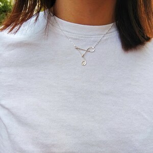 Collar de letra grande A, collar con inicial grande, collar de letras hecho a mano, collares con iniciales personalizados para mujeres, collar de regalo personalizado,