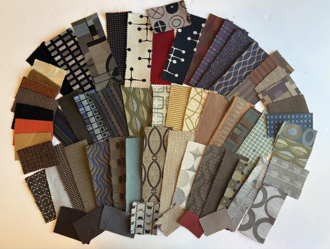 Rarest Cloth Retro Upholstery RARE Fabric 60 Pieces Snippets Crafting, Junk Journals ...