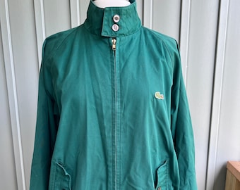 Vintage Izod Lacoste Track Jacket Sweatshirt Size Medium