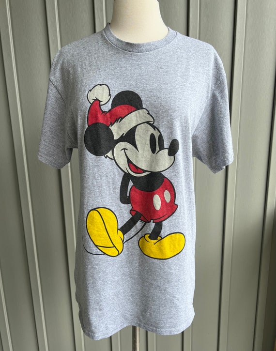 Vintage Mickey Mouse Christmas T Shirt / Mickey M… - image 1