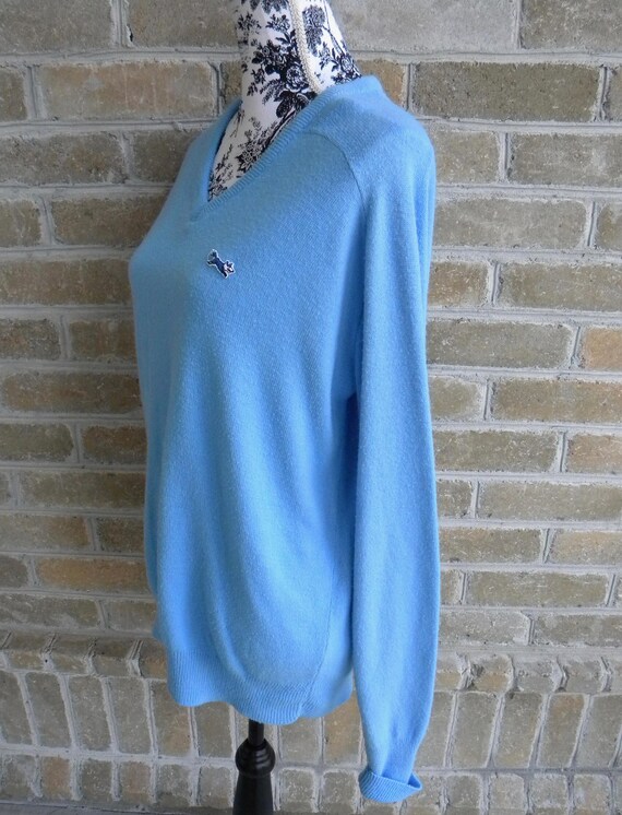 Vintage Pale Blue Sweater / The Fox Sweater / Men… - image 2